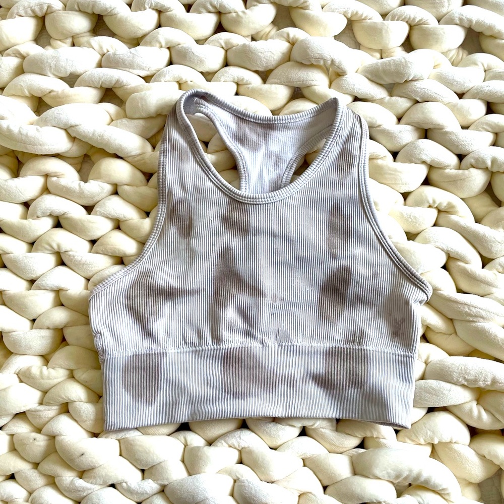 Tie dye crop top/sports bra